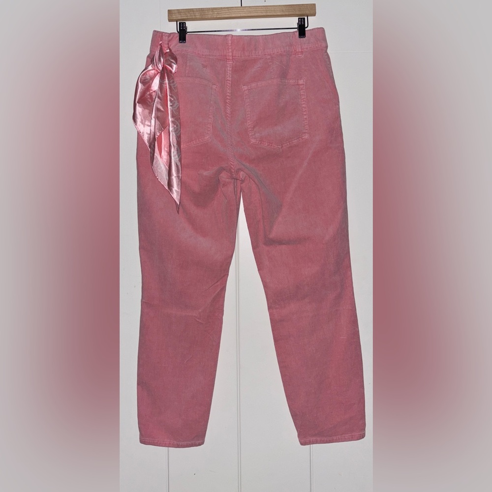 Juicy Couture Corduroy Pants Women 16 NWT Pink Paperbag‎ Barbiecore Academia - Picture 2 of 10